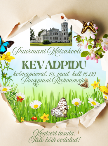 Kevadpidu 13. mail kell 16.00